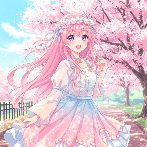 GoogleGeminiで生成したアニメ風画像。