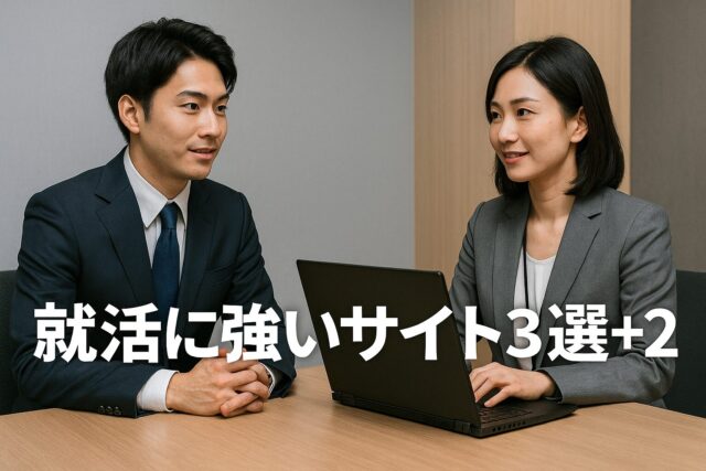 【完全無料あり】本当に強い就活支援サービス3選＋２　